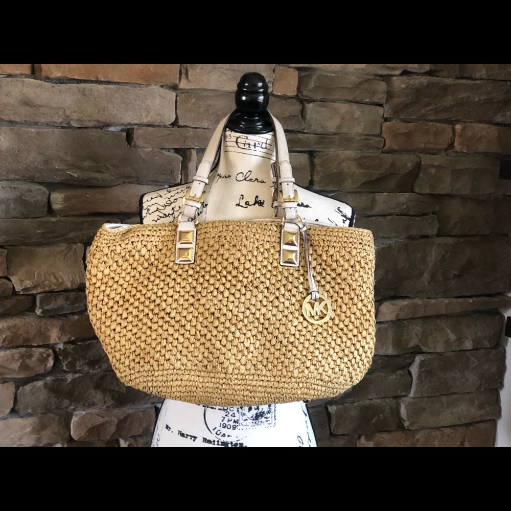 Michael Kors straw bag